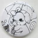 いわさきゆうし バッチS ウサギ